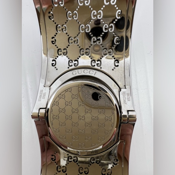 Gucci Twirl Stainless Steel Bangle Bracelet Watch - Picture 14 of 16